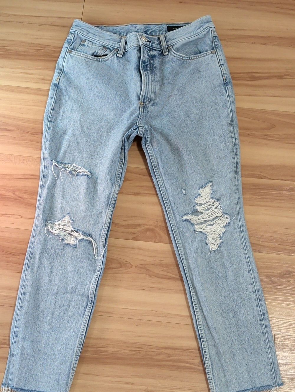 Light Blue Distressed Men’s Jeans